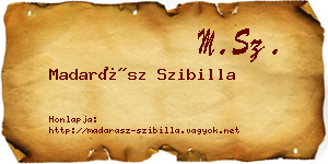 Madarász Szibilla névjegykártya